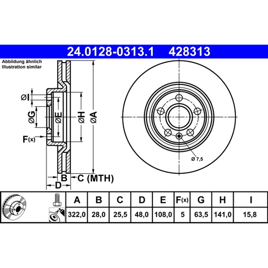 24.0128-0313.1 - Bromsskiva 