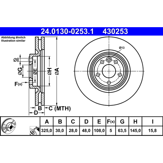 24.0130-0253.1 - Brake Disc 