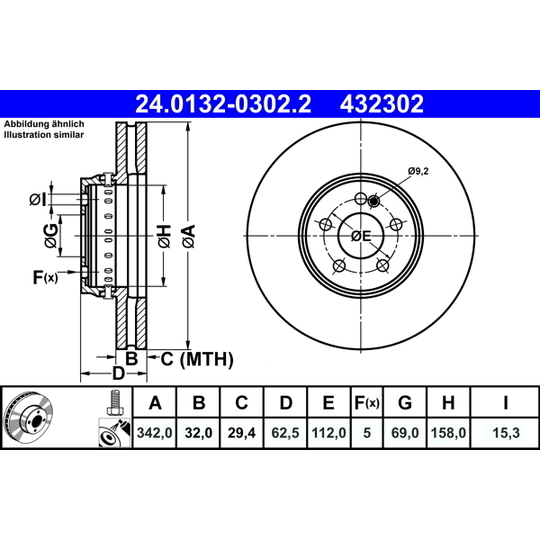 24.0132-0302.2 - Bromsskiva 