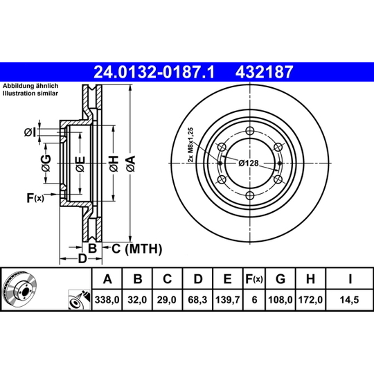 24.0132-0187.1 - Brake Disc 