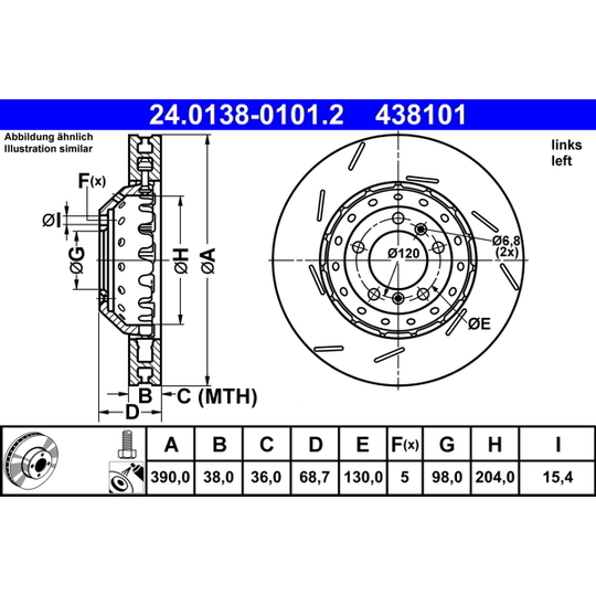 24.0138-0101.2 - Brake Disc 