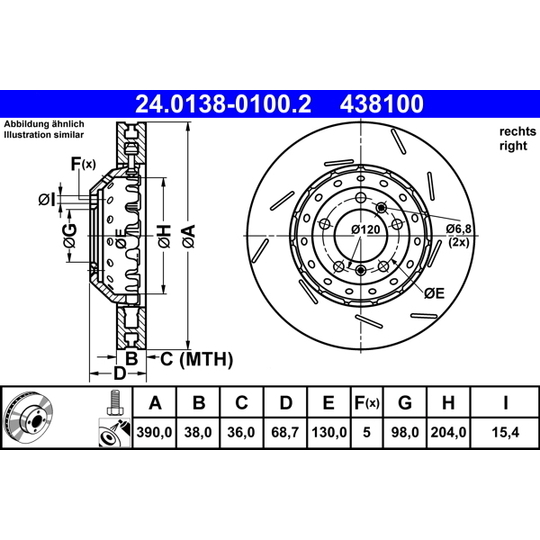 24.0138-0100.2 - Brake Disc 