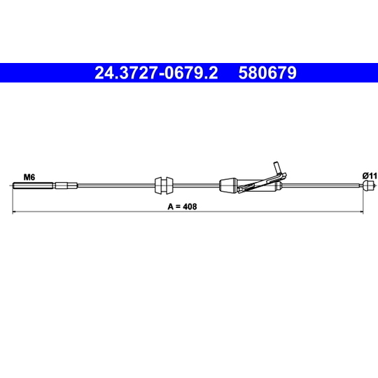 24.3727-0679.2 - Cable, parking brake 