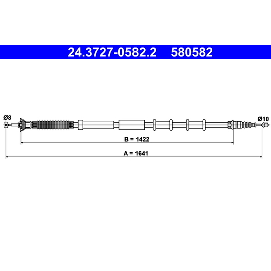 24.3727-0582.2 - Cable, parking brake 