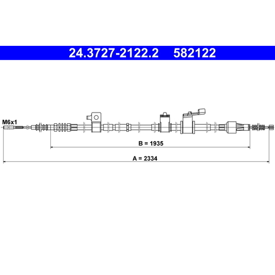 24.3727-2122.2 - Cable, parking brake 