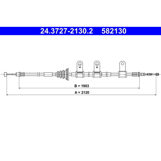 24.3727-2130.2 - Vajer, parkeringsbroms 