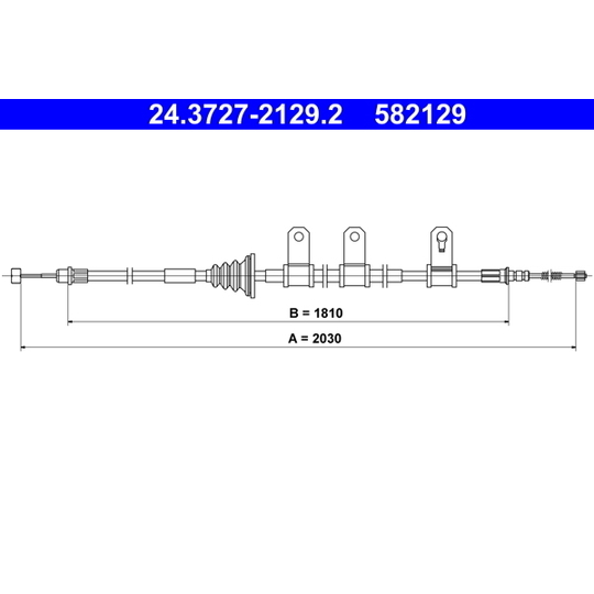 24.3727-2129.2 - Cable, parking brake 