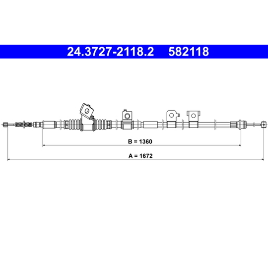 24.3727-2118.2 - Cable, parking brake 