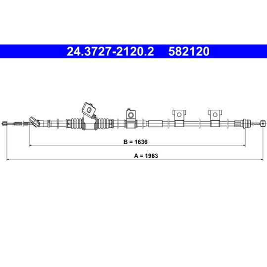 24.3727-2120.2 - Cable, parking brake 