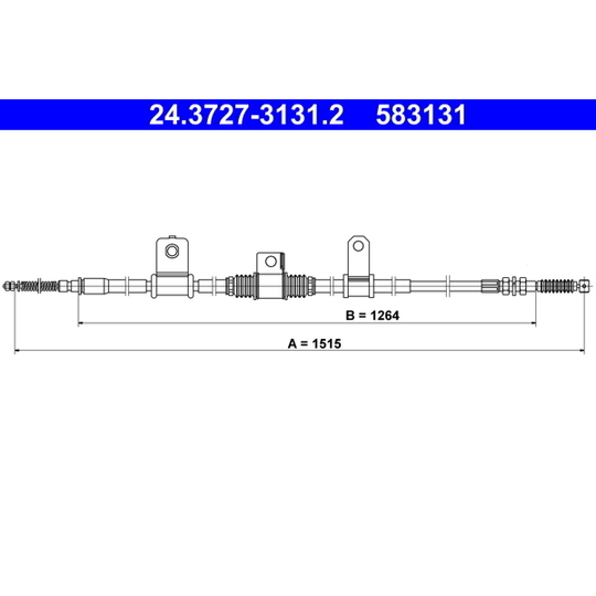 24.3727-3131.2 - Cable, parking brake 