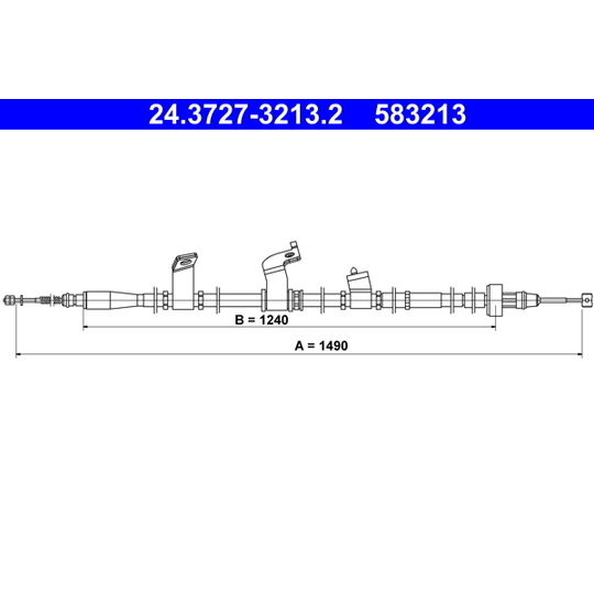 24.3727-3213.2 - Cable, parking brake 