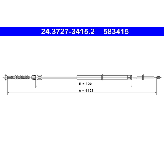 24.3727-3415.2 - Cable, parking brake 