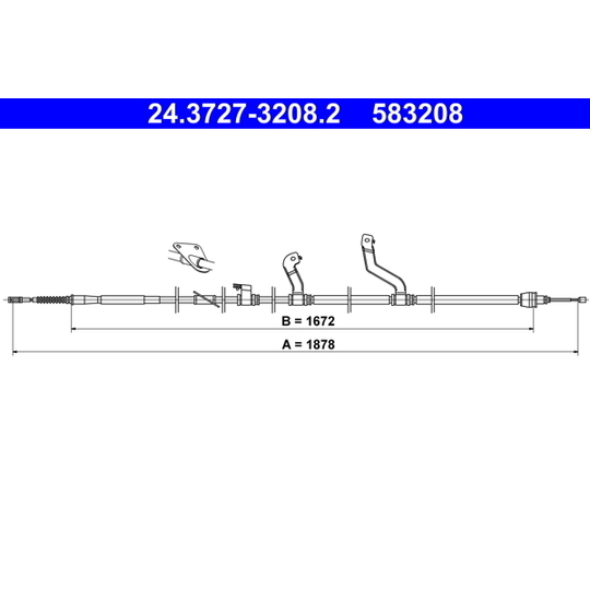 24.3727-3208.2 - Cable, parking brake 