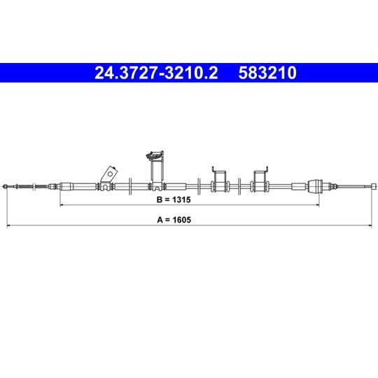 24.3727-3210.2 - Cable, parking brake 