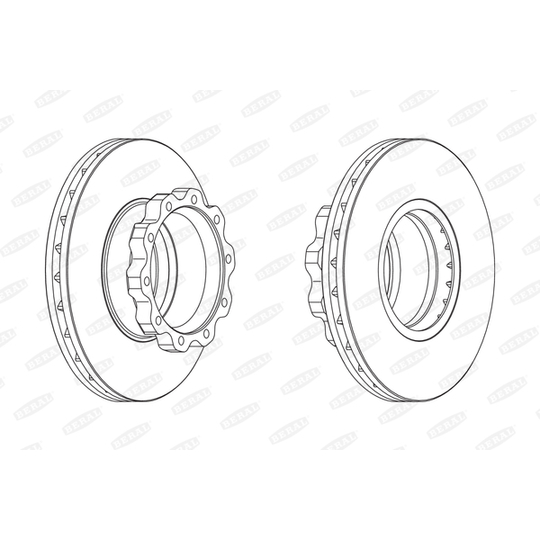 BCR215A - Bromsskiva 