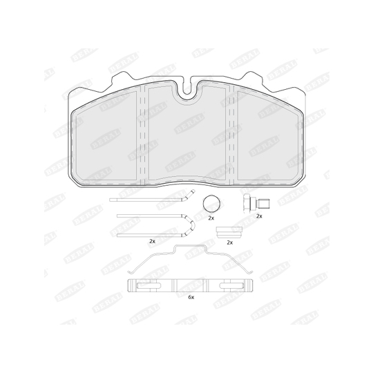 BCV29088TK - Brake Pad Set, disc brake 