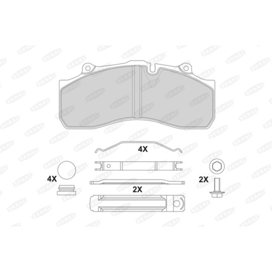 BCV29143TK - Brake Pad Set, disc brake 