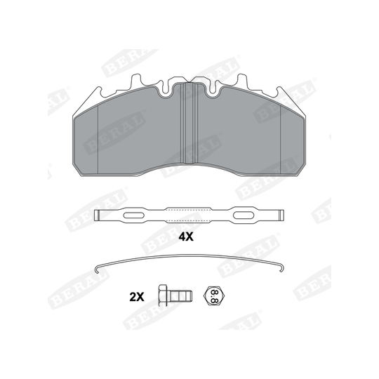 BCV29174TK - Brake Pad Set, disc brake 