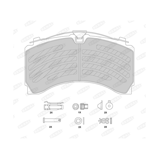 BCV29244TK - Brake Pad Set, disc brake 