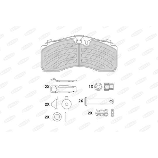 BCV29287TK - Brake Pad Set, disc brake 