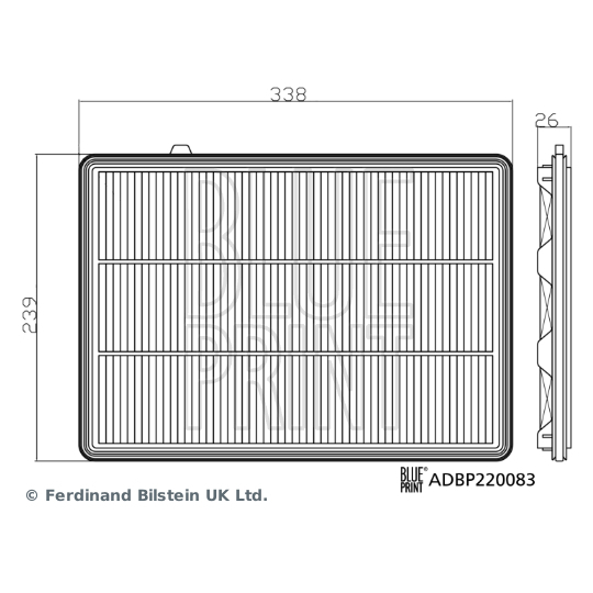 ADBP220083 - Air filter 