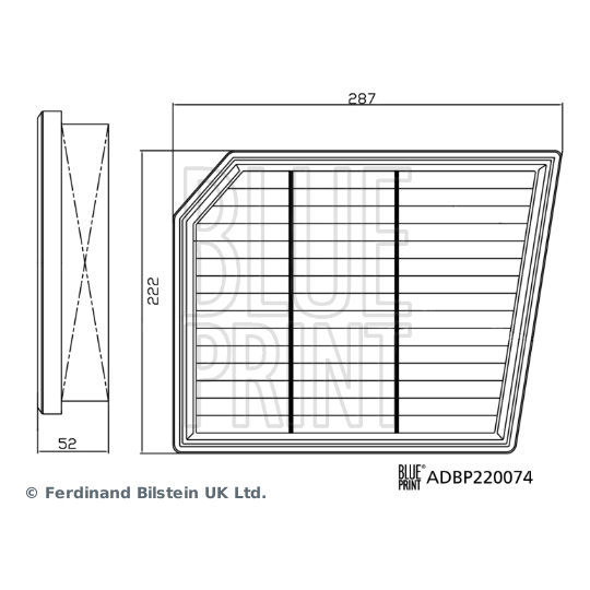 ADBP220074 - Air filter 