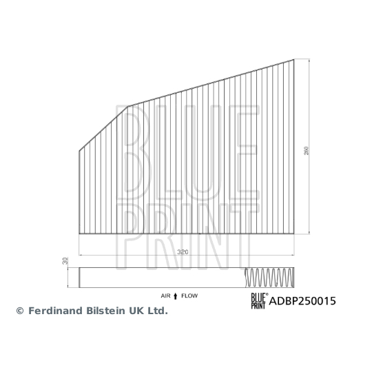 ADBP250015 - Filter, interior air 