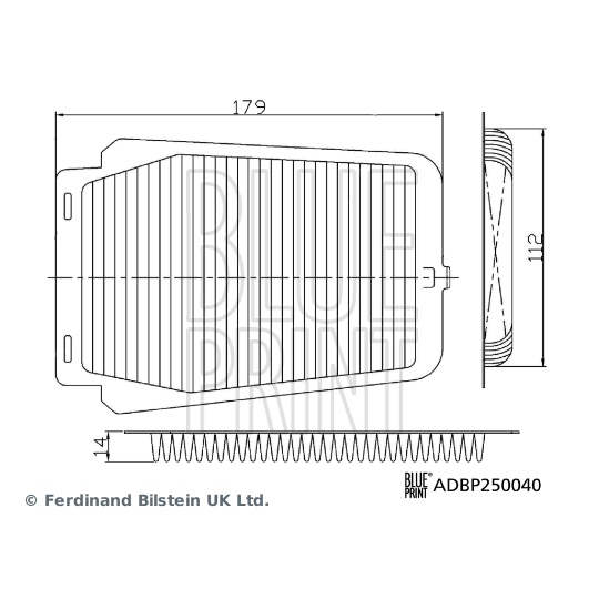 ADBP250040 - Filter, interior air 