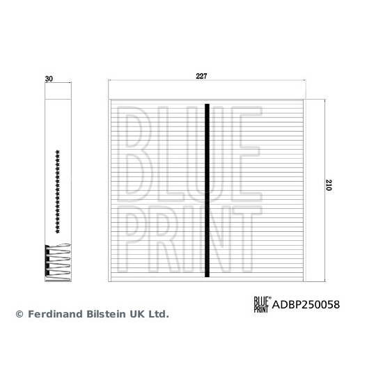 ADBP250058 - Filter, interior air 