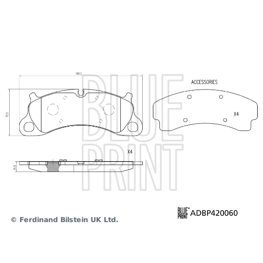 ADBP420060 - Brake Pad Set, disc brake 