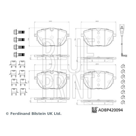 ADBP420094 - Brake Pad Set, disc brake 