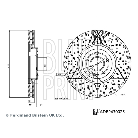 ADBP430025 - Bromsskiva 