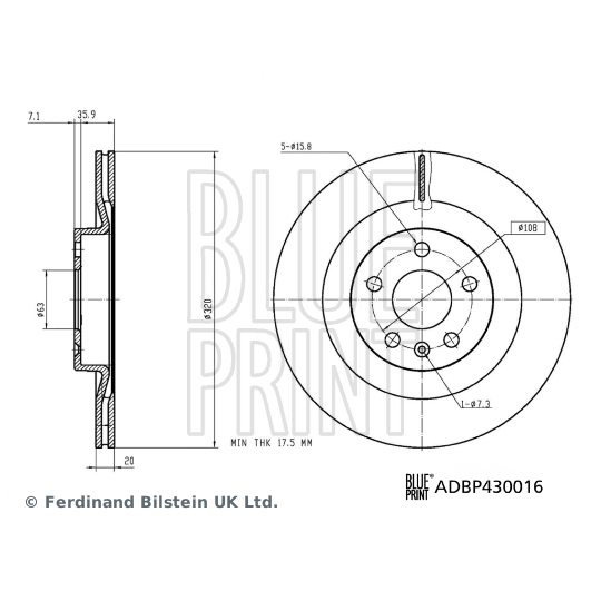 ADBP430016 - Brake Disc 