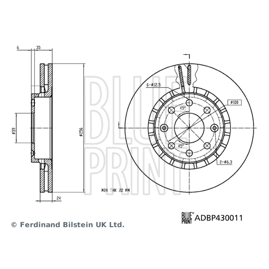 ADBP430011 - Brake Disc 