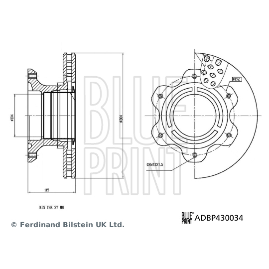 ADBP430034 - Brake Disc 