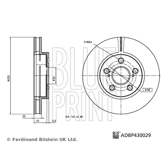 ADBP430029 - Brake Disc 