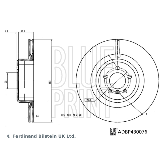 ADBP430076 - Brake Disc 