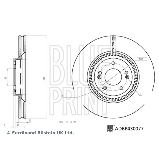 ADBP430077 - Brake Disc 