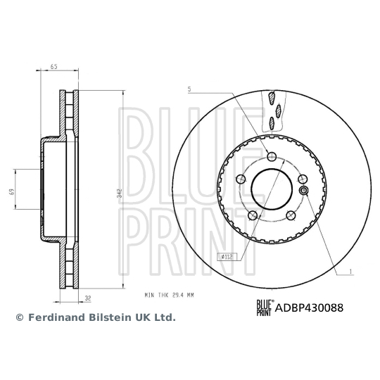 ADBP430088 - Bromsskiva 