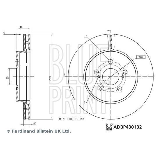 ADBP430132 - Brake Disc 