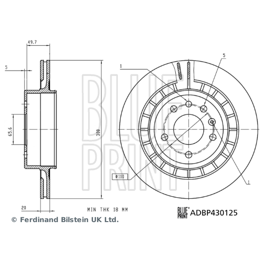 ADBP430125 - Brake Disc 