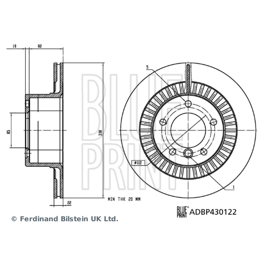 ADBP430122 - Brake Disc 