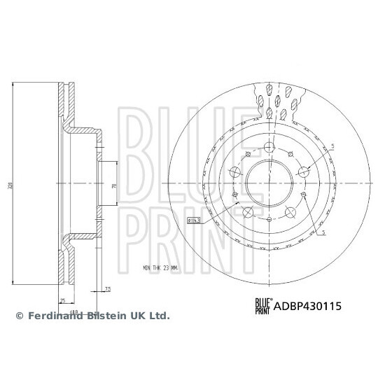 ADBP430115 - Bromsskiva 