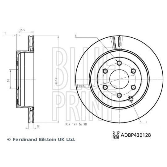 ADBP430128 - Brake Disc 