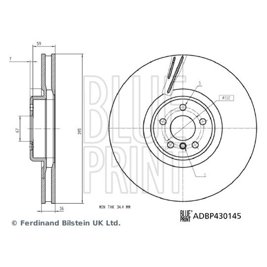 ADBP430145 - Bromsskiva 