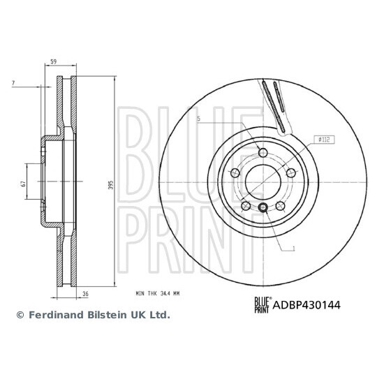 ADBP430144 - Brake Disc 