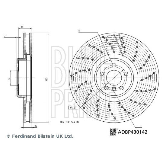 ADBP430142 - Bromsskiva 