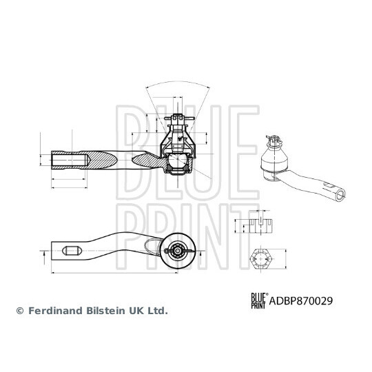 ADBP870029 - Tie rod end 