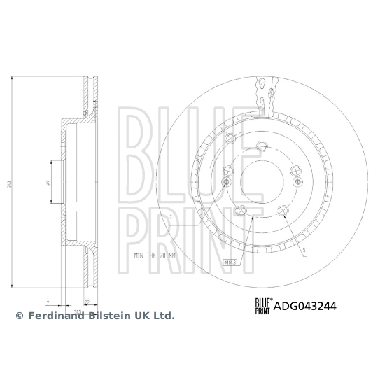 ADG043244 - Brake Disc 