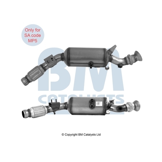 BM11461H - Soot/Particulate Filter, exhaust system 